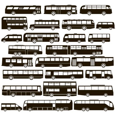 yolcu otobüs 25 simgeler