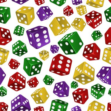 Vektör desen renkli dices ile