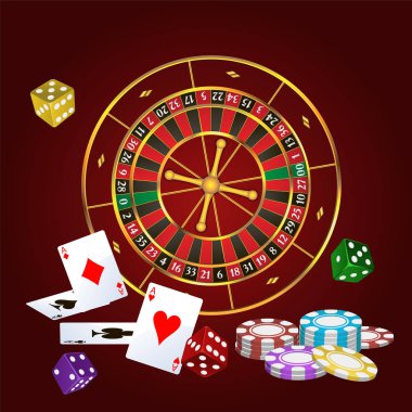Vektör rulet ve oyun aksesuarları