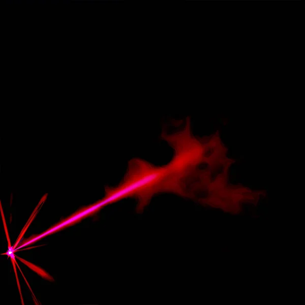Laser rose avec brume rouge — Image vectorielle