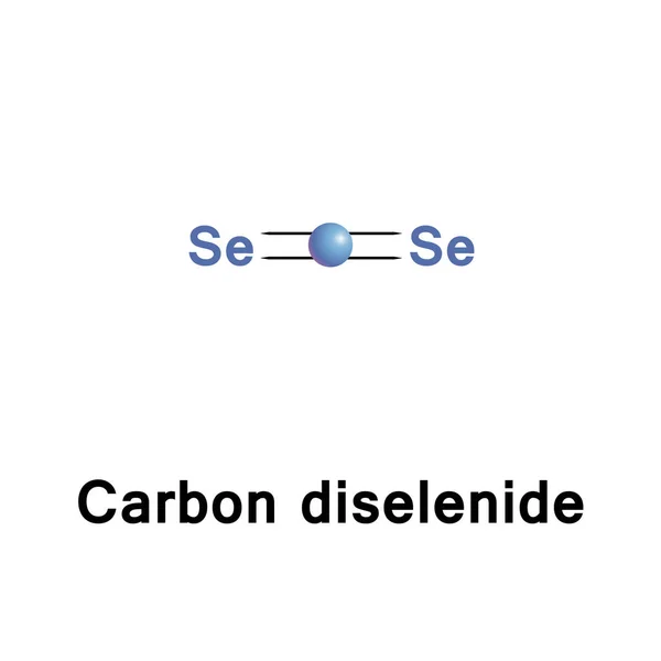 Diselenide di carbonio inorganico — Vettoriale Stock