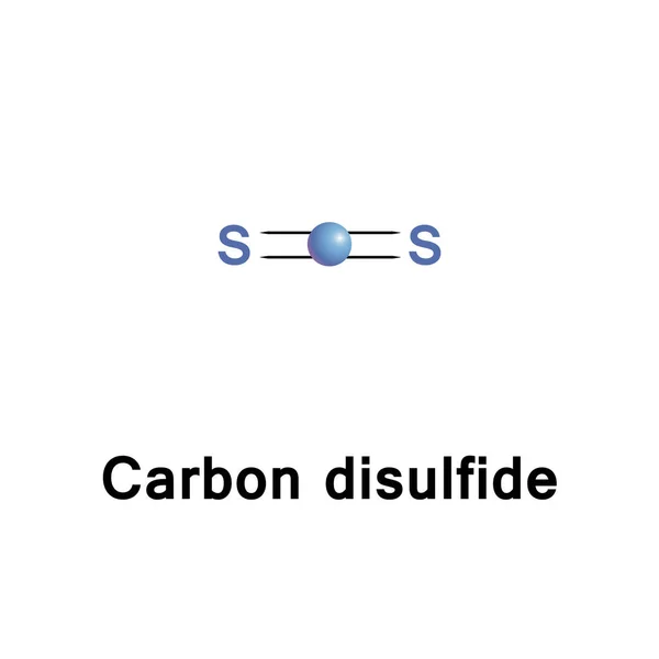 Disolfuro di carbonio CS2 — Vettoriale Stock