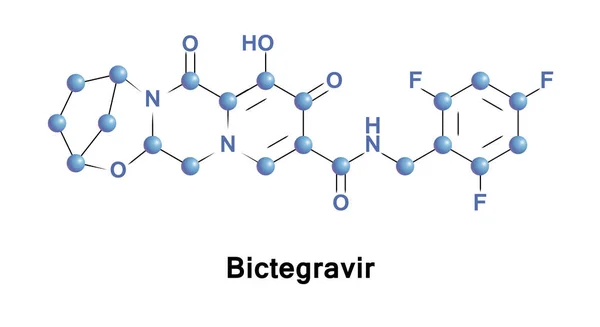 Bictegravir es una droga de investigación — Vector de stock
