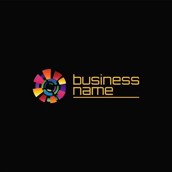 Plantilla Logotipo Círculo Abstracto Degradado Con Estilo Colorido Para Empresa — Archivo Imágenes Vectoriales