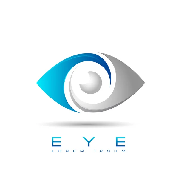 Oog optic embleem logo — Stockvector