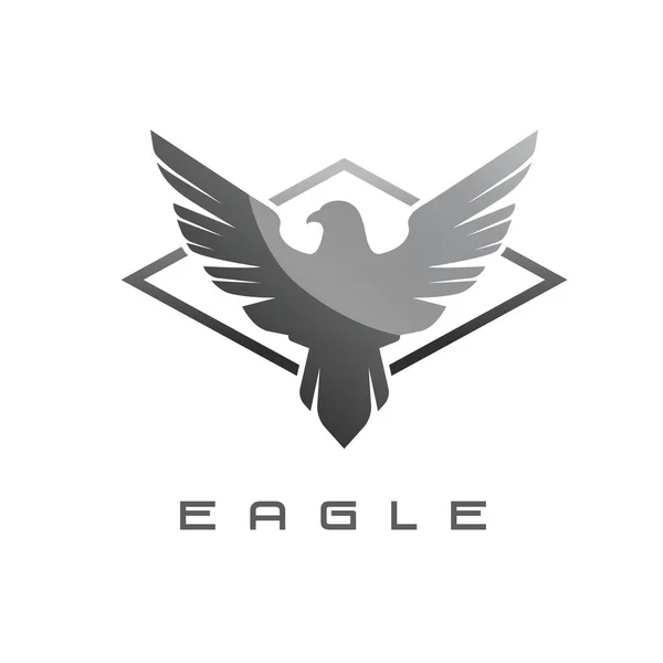Emblème aigle isolé — Image vectorielle