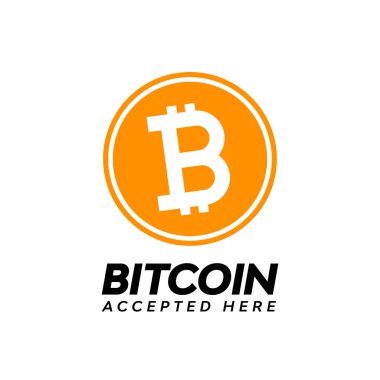 Altın bitcoin dijital para, kabul burada metin.