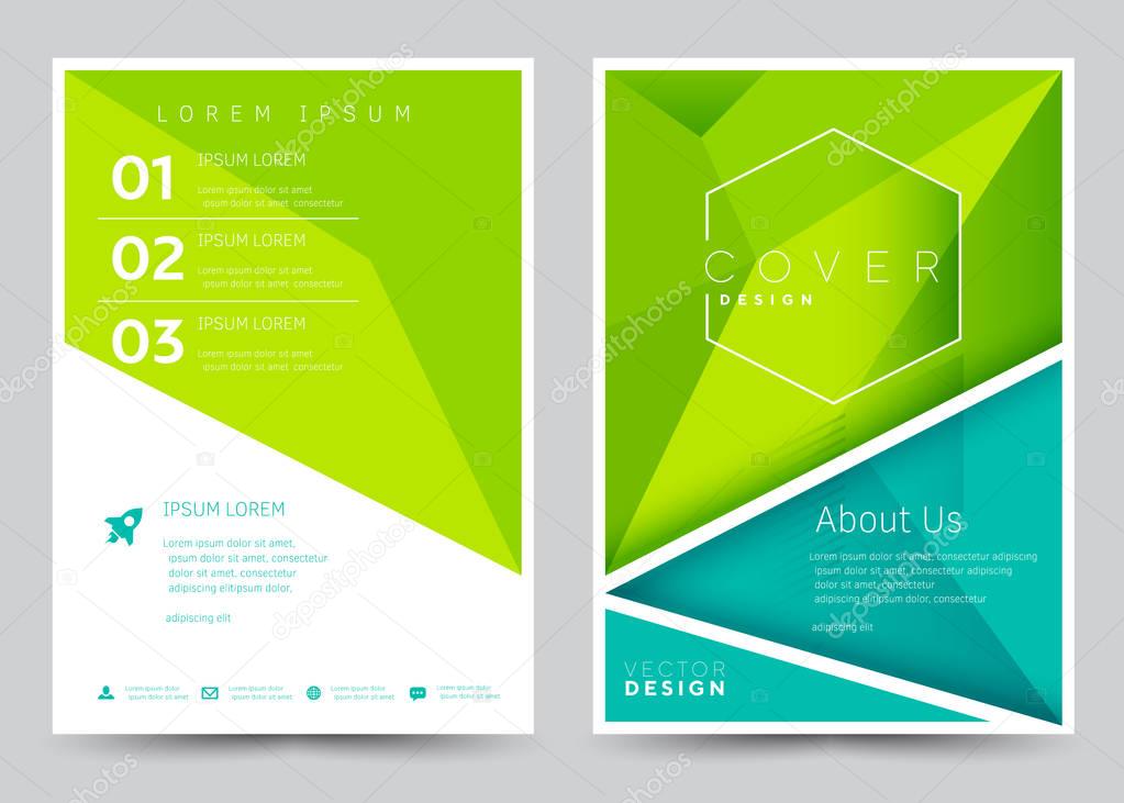 Cover Design Vector template set Brochure, Annual Report, Magazine, Poster, Corporate Presentation, Portfolio, Flyer, Banner.
