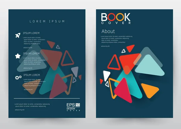 Kapak tasarım vektör şablonu ayarla broşür, faaliyet raporu, dergi, afiş, Kurumsal Tanıtım, Portföy, el ilanı, afiş, Web sitesi. A4 boyutunda