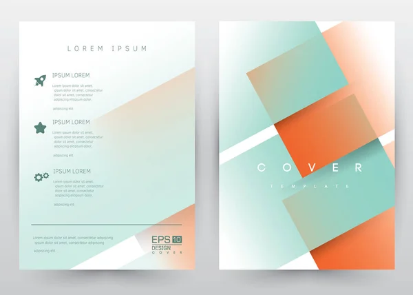 Kapak tasarım vektör şablonu ayarla broşür, faaliyet raporu, dergi, afiş, Kurumsal Tanıtım, Portföy, el ilanı, afiş, Web sitesi. A4 boyutunda