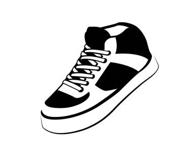 Beyaz arka plan üzerinde izole ayakkabı tasarlamak vektör