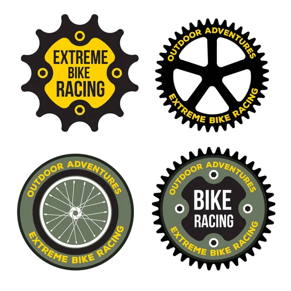 Bisiklet Spor Ilgili Logo Şablonu — Stok Vektör