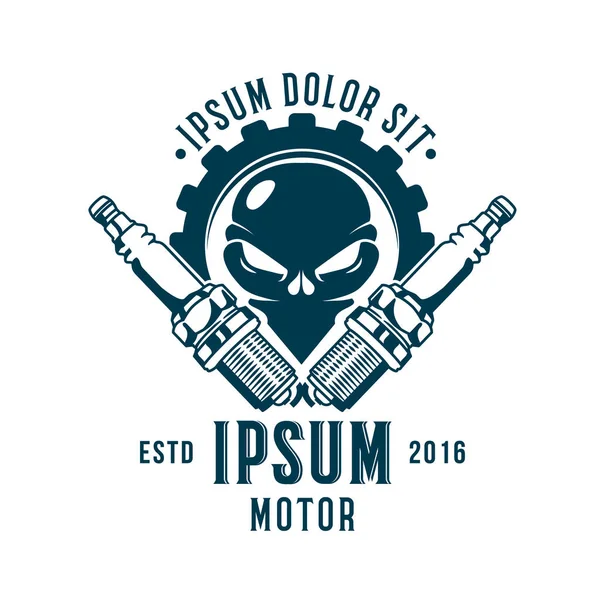 Kafatası araba buji amblemi