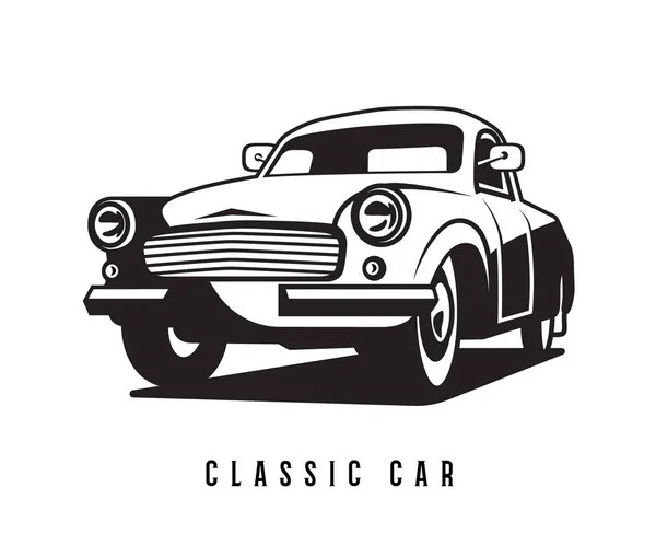 Abstracto coche clásico — Vector de stock
