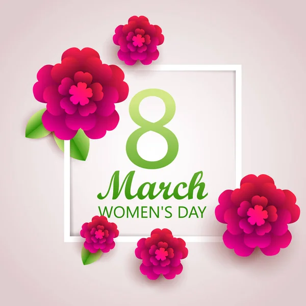 Mart Çiçek Zarif Kart Tasarımı Tebrik Mutlu Kadınlar Günü Anneler Vektör Grafikler