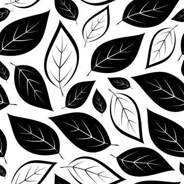 vektör arka plan ile stilize yapraklar