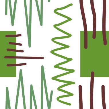 Çizilmiş Geometrik Ögelerle Kusursuz Vektör Arkaplanı