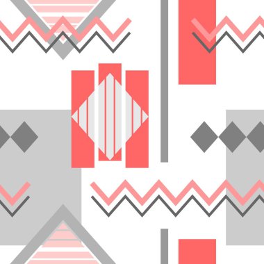 Geometrik Ögelerle Kusursuz Arkaplan
