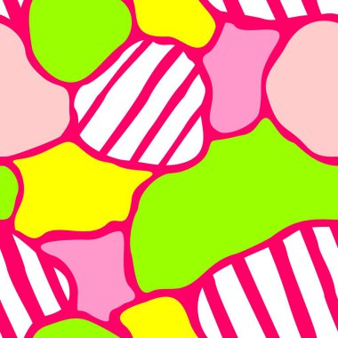 Vektörde Çok Renkli Beneklerle Soyut Kusursuz Arkaplan