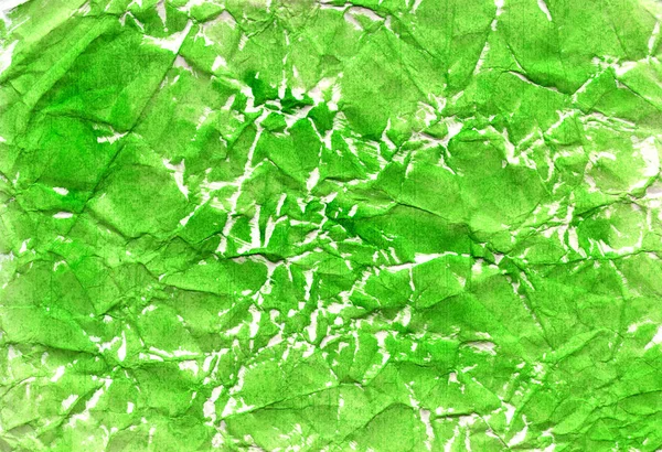 Textura Del Papel Crumpado Verde Vintage — Foto de Stock
