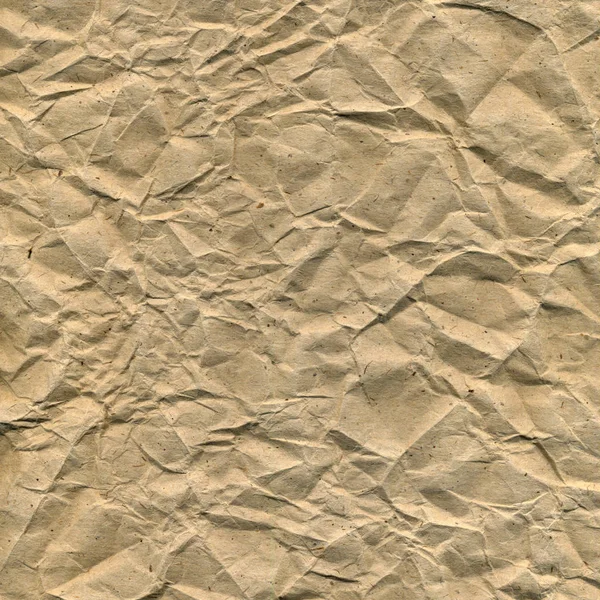 Vintage Beige Crumpled Paper Texture — 스톡 사진