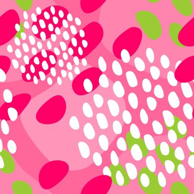 Vektörde benekleri ve çizgileri olan soyut pembe arkaplan