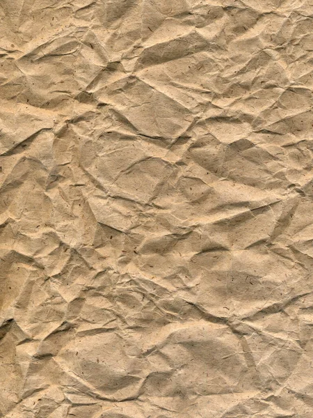 Textured Crumpled Old Paper Einem Beige Schatt Mit Kleinen Flecken — Stockfoto