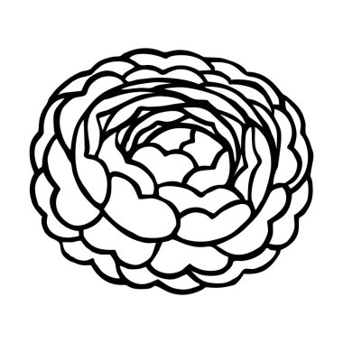 LUSH CAMELLIA ÇİÇEĞİ VECTOR 'DA BİR AY ÇİÇEĞİ
