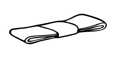 VECTOR 'daki beyaz bir paçavraya kıyafet diktiğin için pirzola.