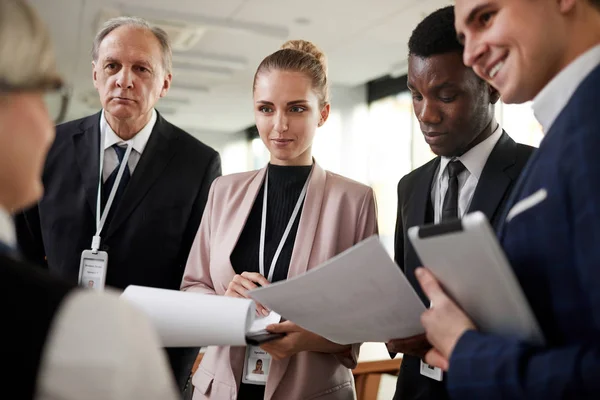 Giornalisti alla conferenza — Foto Stock