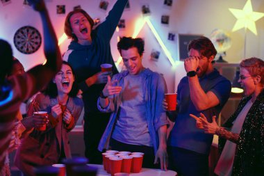 People playing at the party