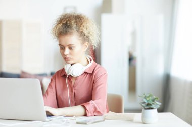 Woman working at her workplace