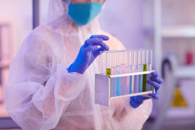 Unrecognizable Female Chemist