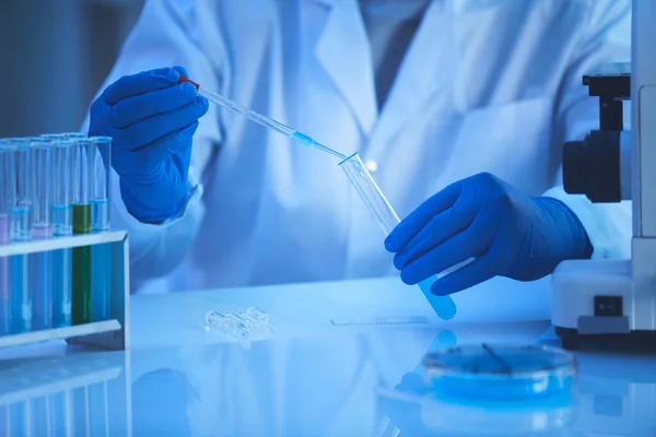 Unrecognizable Scientist Taking Specimen — Stock Photo, Image