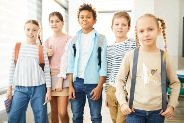 Five Modern Middle Schoolers Portrait