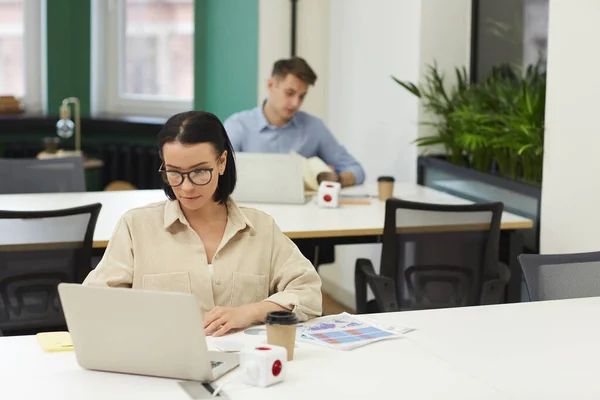 Mensen uit het bedrijfsleven werken op computers — Stockfoto