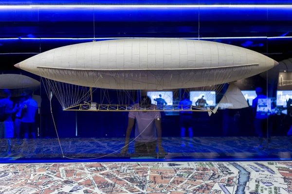 巴西里约热内卢 Cerca July 2016 Exposition Historic Aviation Scale Model Zeppelin — 图库照片