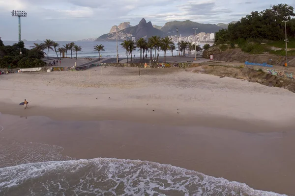 Playa Los Demonios Roca Arpoador Con Playa Ipanema Montaña Dos —  Fotos de Stock