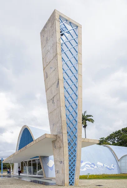 Belo Horizonte Brasilien Januar 2020 Udvendigt Med Klokketårn Kapel Kirke Stock-billede