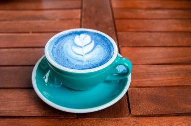Latte art coffee and Matcha latte so delicious on white background