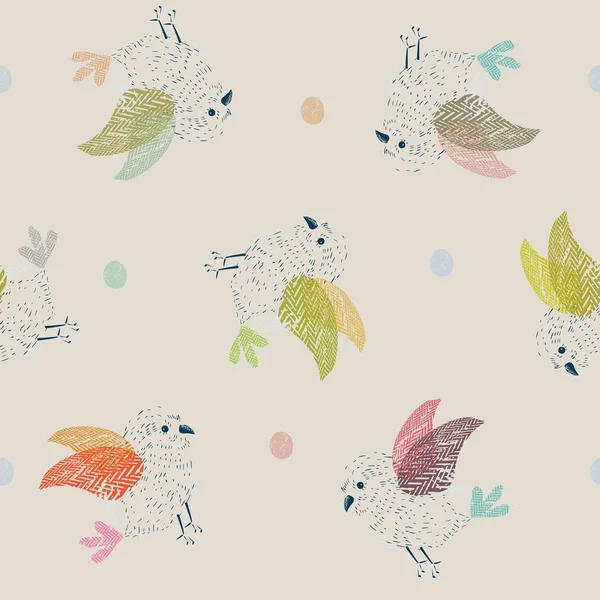 Birds pattern 06 — 스톡 벡터