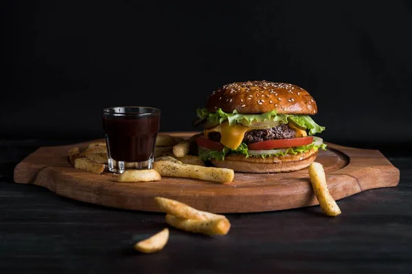 Hamburger Hranolky — Stock fotografie