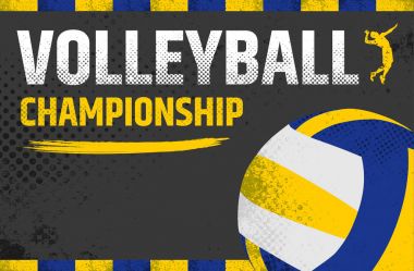 Vektör Grunge Voleybol