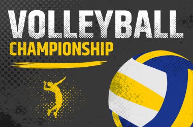 Vektör Grunge Voleybol