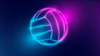 Voleybol tasarımı arka plan, parlaklık şablonu.