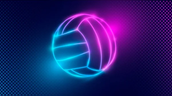 Fondo Diseño Voleibol Plantilla Brillo —  Fotos de Stock