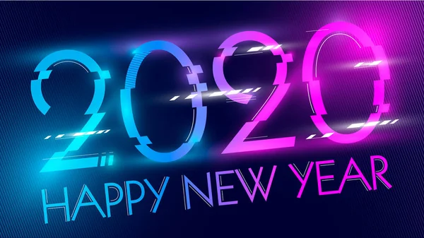 2020 Frohes Neues Jahr Design Vorlage Logodesign Für Kalender Grußkarten — Stockfoto