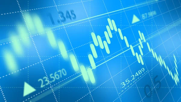 Grafico Borsa Forex Trading Grafico Sui Mercati Finanziari Contesto Astratto — Foto Stock