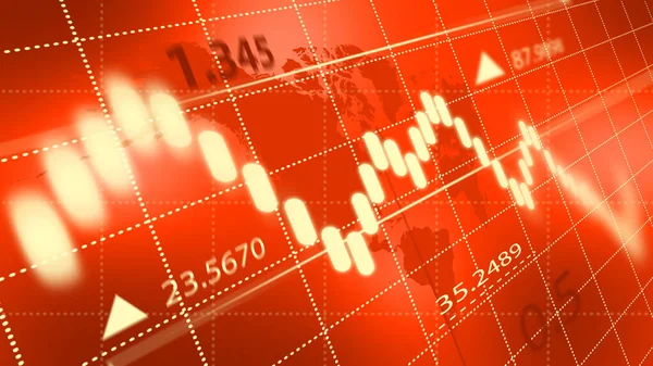 股票市场或外汇交易图 金融市场的图表 摘要财务背景 — 图库照片