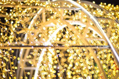 Noel ağacı Noel ve yeni yıl da için bokeh ile ışık